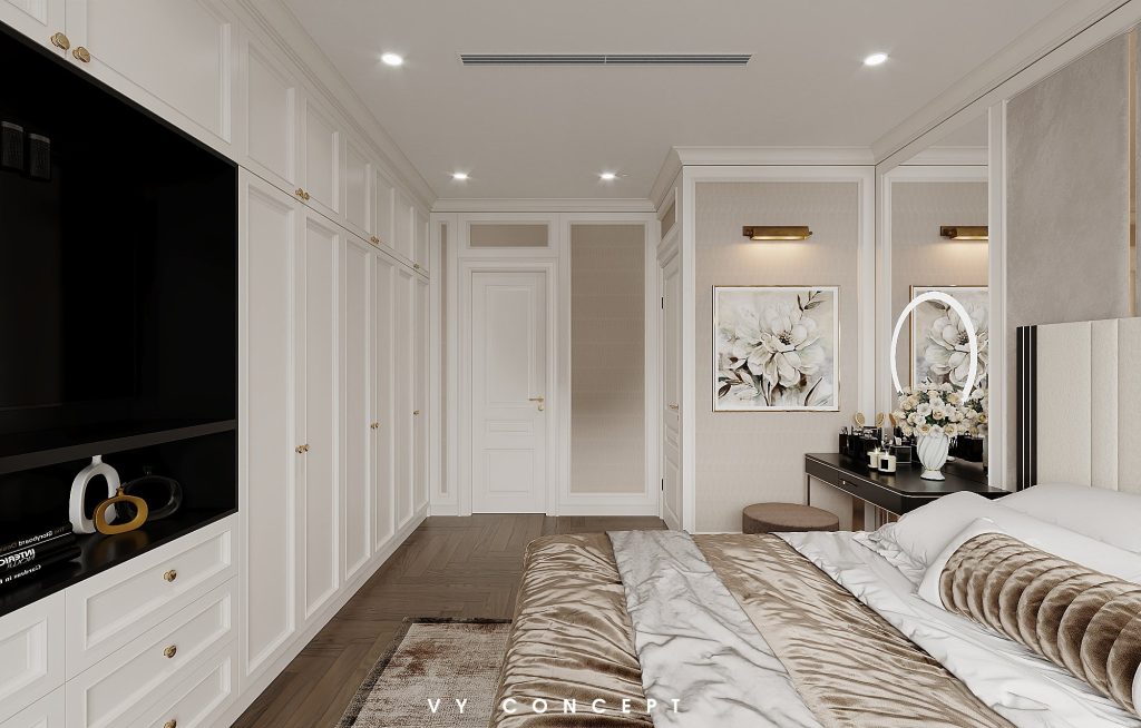 Tham khảo mẫu nội thất phòng ngủ tân cổ điển
