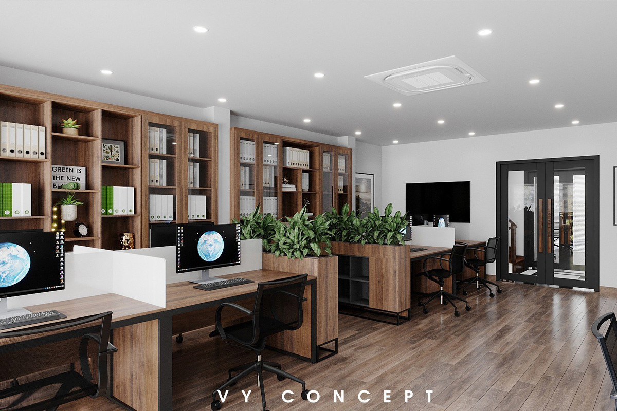 Giải pháp đồng bộ cải tạo - Thiết kế văn phòng Xuân Phương trong 30 ngày 3 Thiet ke khong gian lam viec