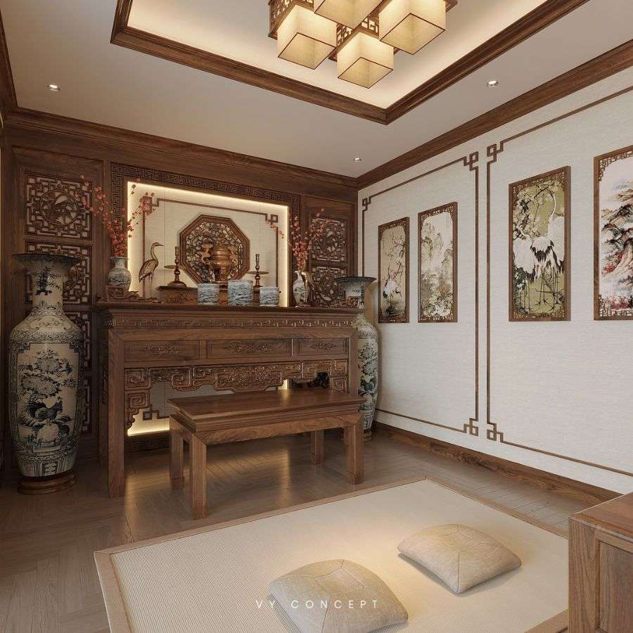 5 mẫu bàn thờ gỗ gõ đỏ sang trọng cho không gian thờ cúng hiện đại 2 go-go-do2